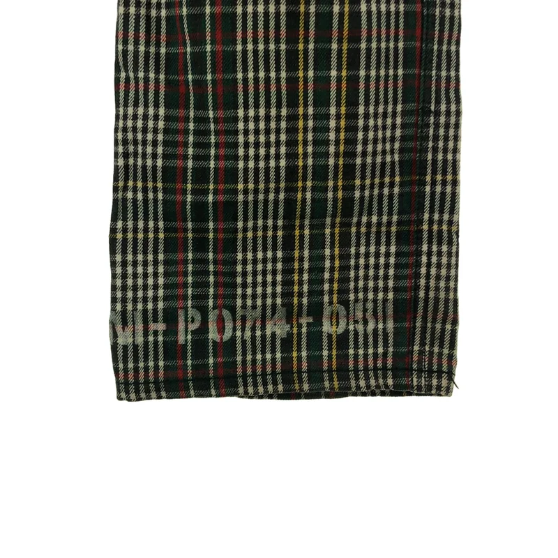 JUNYAWATANABE COMMEdesGARCONS MAN / ジュンヤワタナベマン | コットン タータンチェック ロゴボタン パンツ | S | メンズ