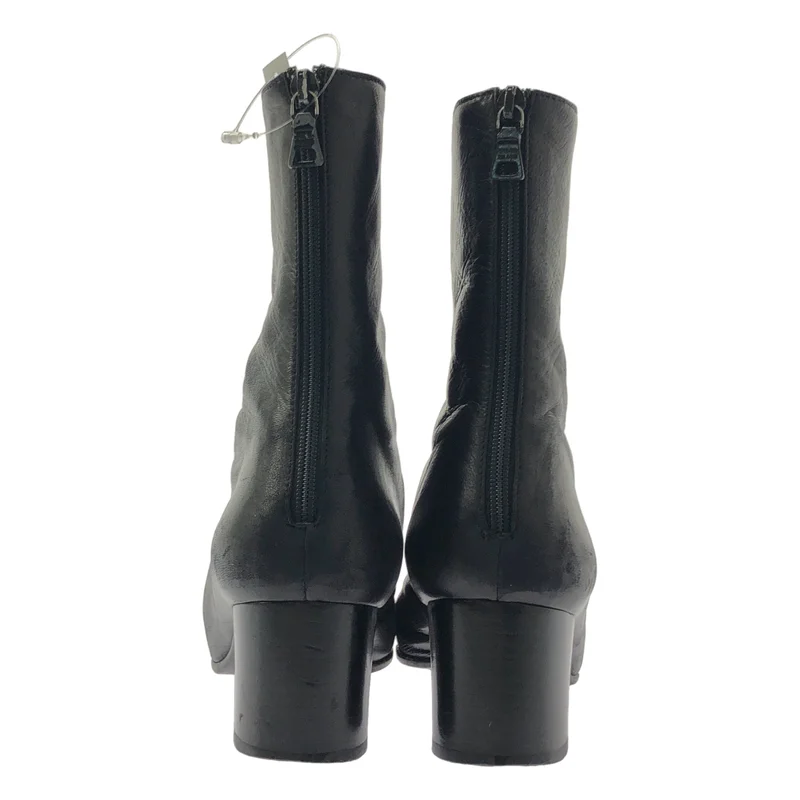 PRADA / プラダ | レザー バックジップ アンクルブーツ | 37 1/2 | レディース