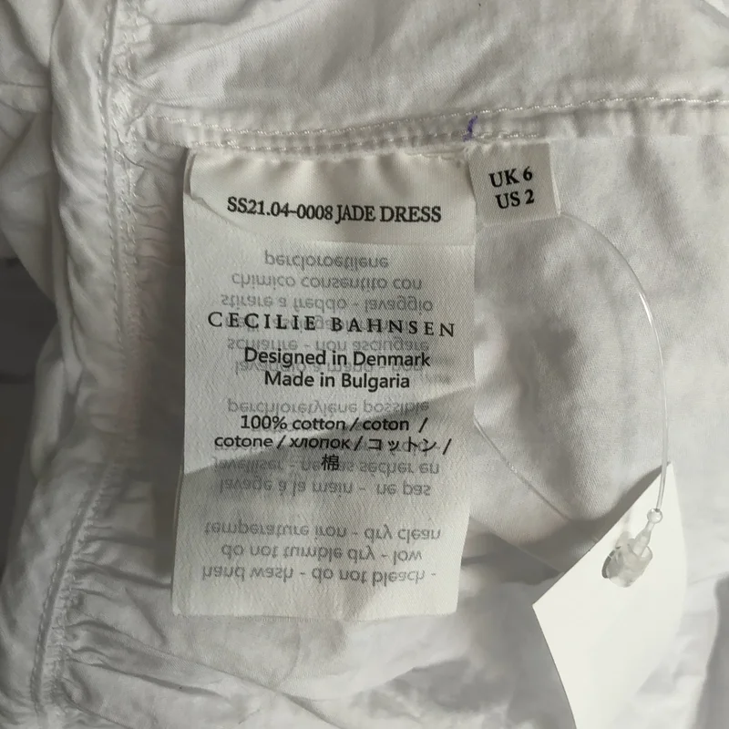 Cecilie Bahnsen / セシリーバンセン | JADE DRESS コットン 半袖 ティアードワンピース | 6 | レディース