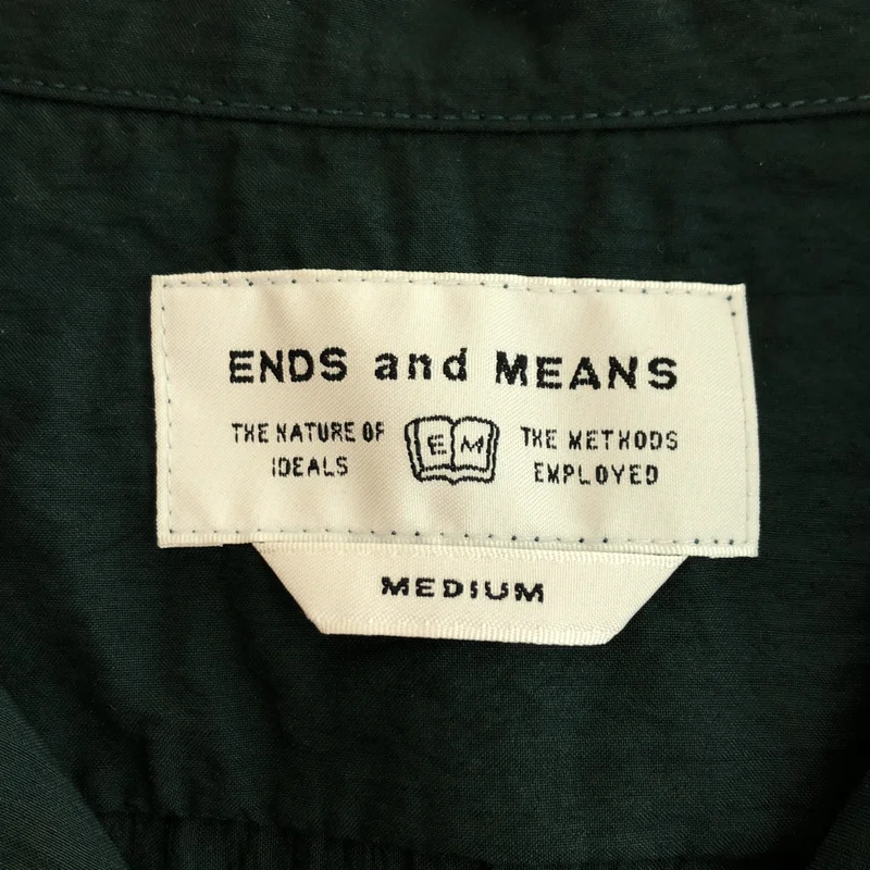 ENDS and MEANS / エンズアンドミーンズ | レーヨン オープンカラー ワークシャツ | M | メンズ
