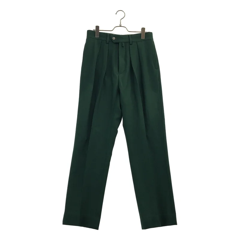 NEAT / ニート | HAINSWORTH  Melton ウール タック ボタンフライ パンツ | 44 | メンズ