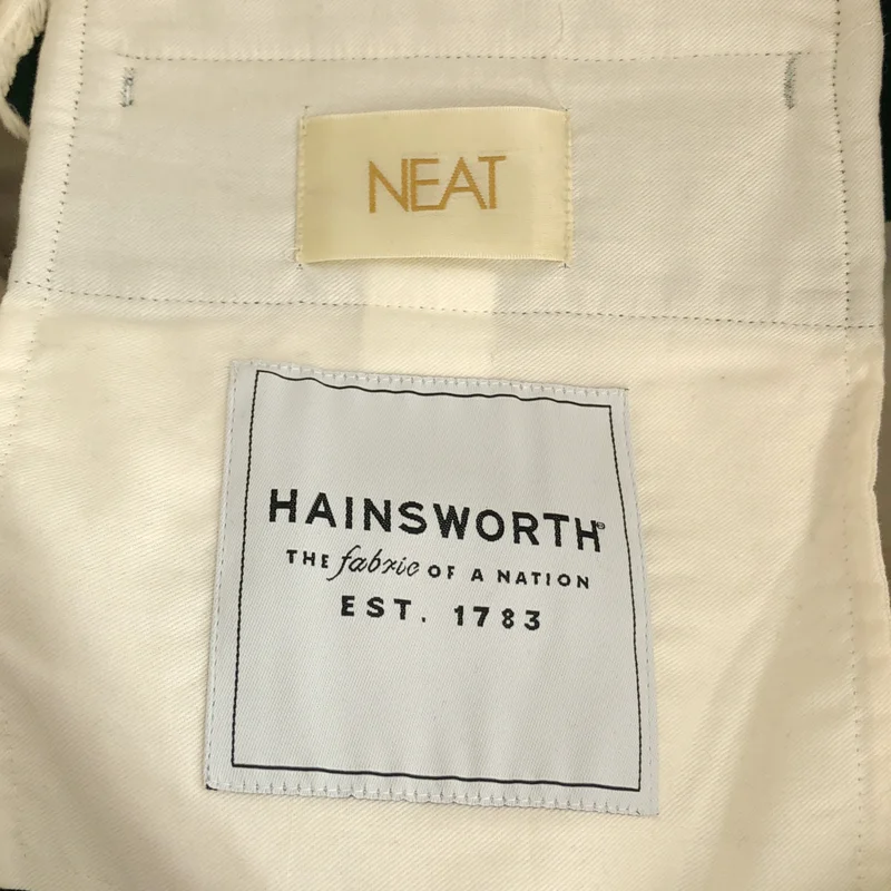 NEAT / ニート | HAINSWORTH  Melton ウール タック ボタンフライ パンツ | 44 | メンズ