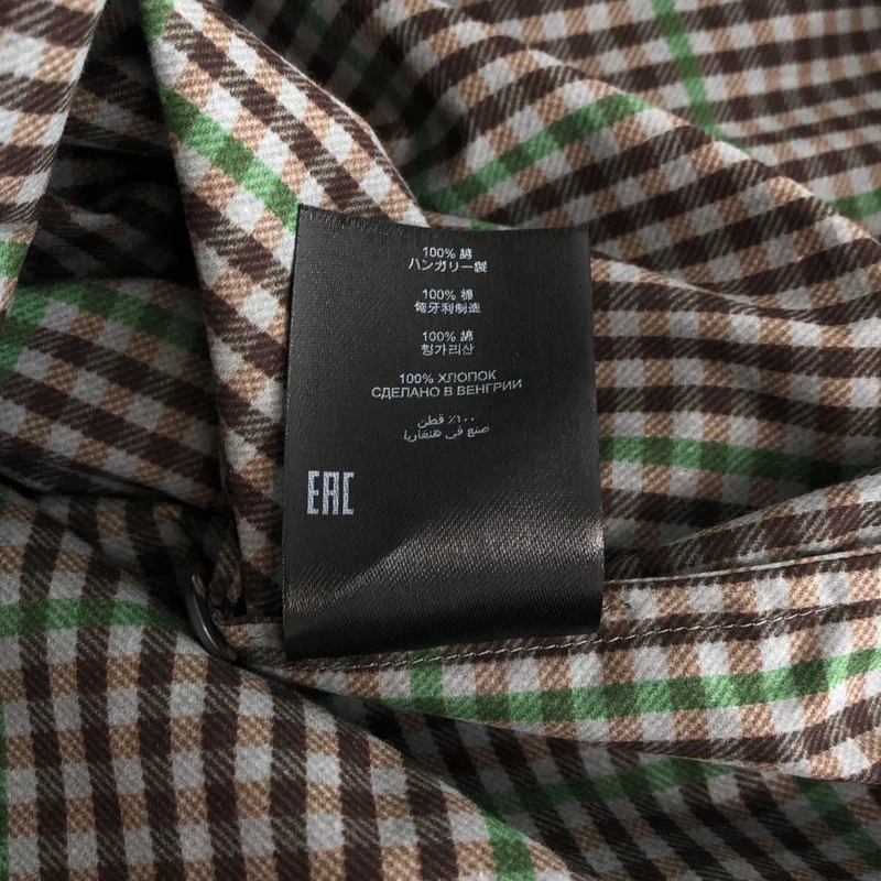 DRIES VAN NOTEN / ドリスヴァンノッテン | チェック バックオープン ロングシャツ | small | レディース