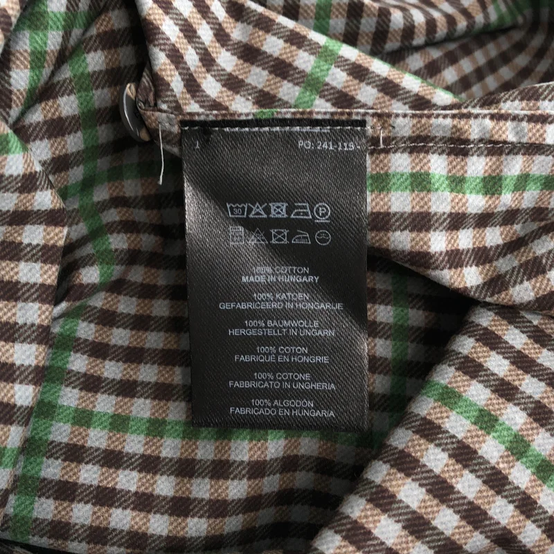 DRIES VAN NOTEN / ドリスヴァンノッテン | チェック バックオープン ロングシャツ | small | レディース