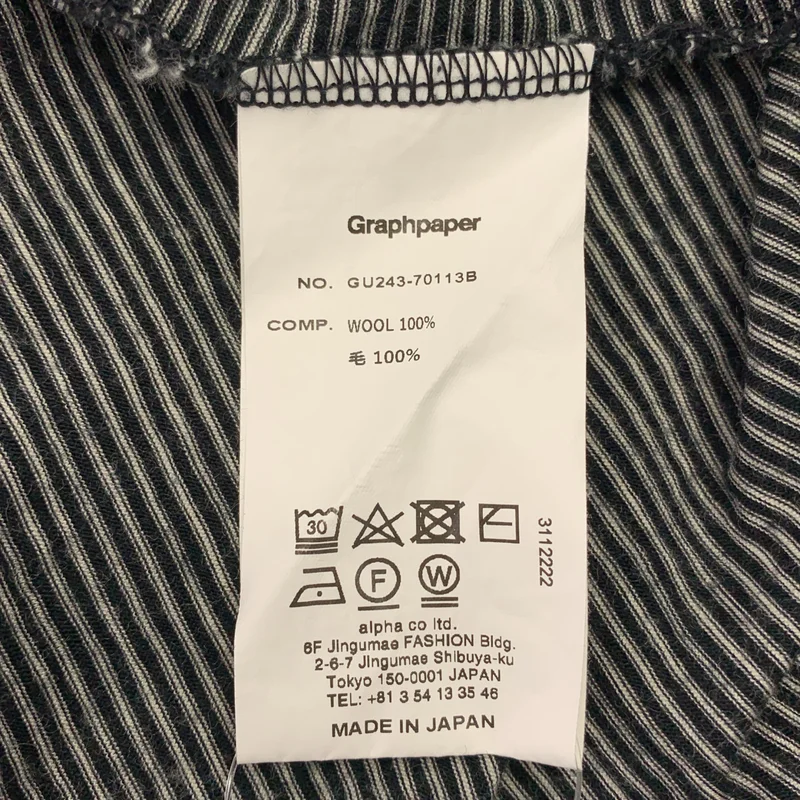 Graphpaper / グラフペーパー | 2024AW | Wool Border L/S Tee / ウール ボーダー ロングスリーブTシャツ |