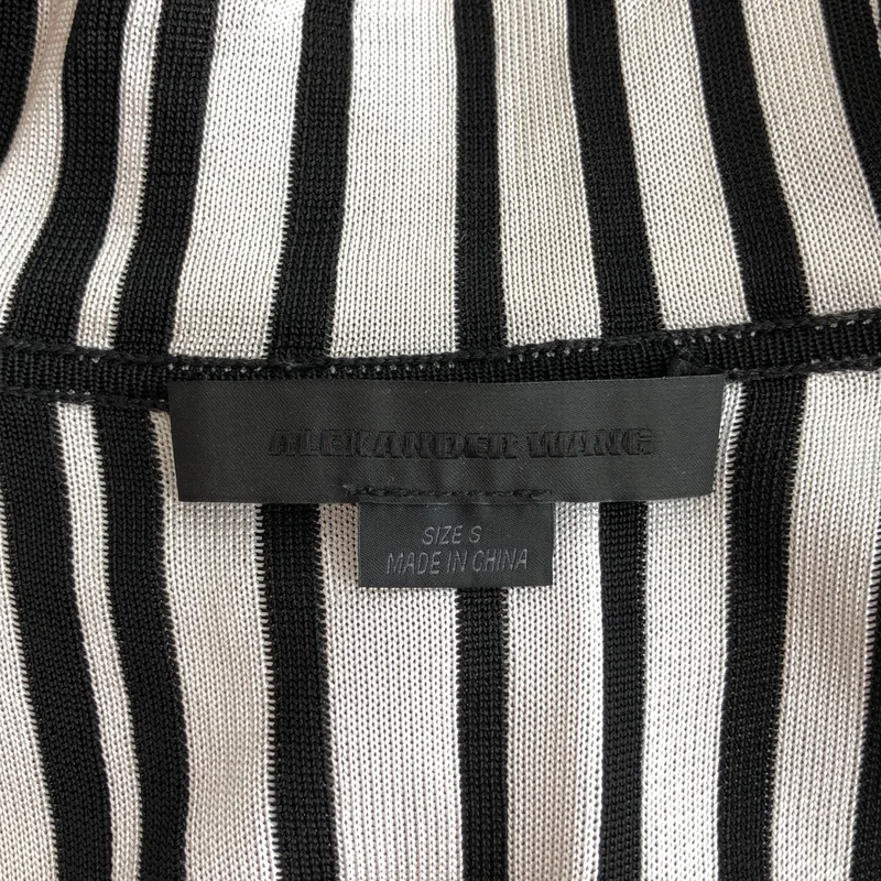 ALEXANDER WANG / アレキサンダーワン | バーコードロゴ ニットパーカー | S | レディース