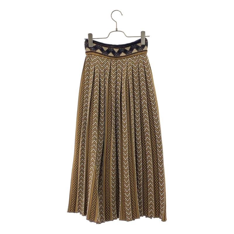 Mame Kurogouchi / マメクロゴウチ | Pleated Knitted Skirt プリーツ ニットスカート | 1 | レディース