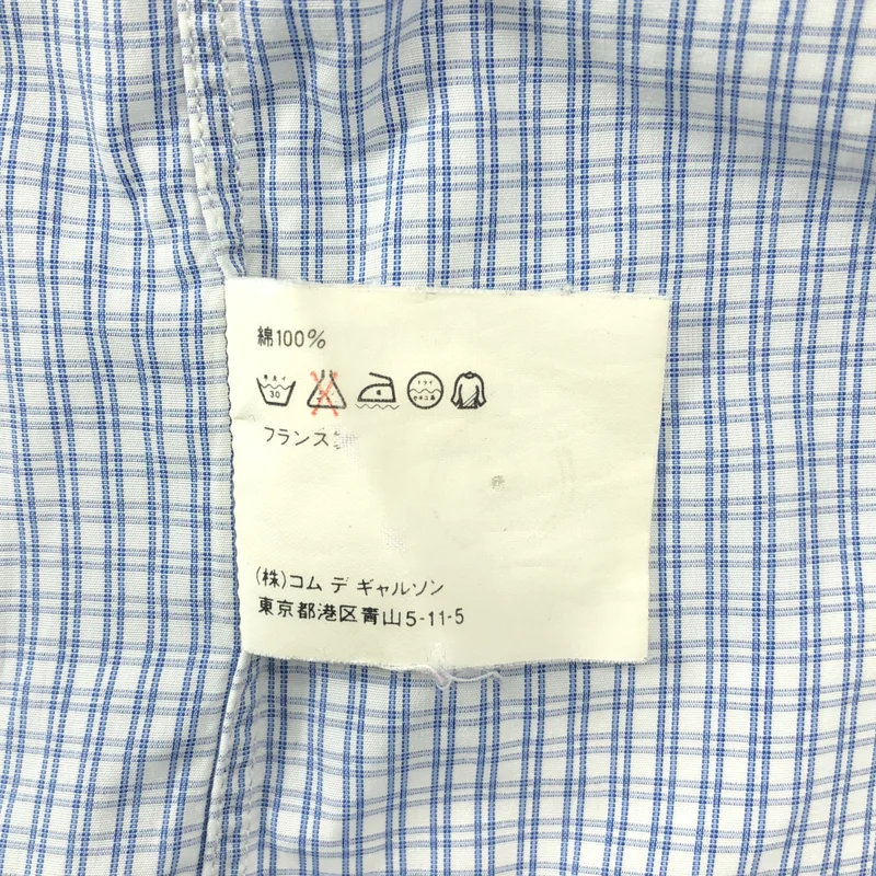 COMME des GARCONS SHIRT / コムデギャルソンシャツ | コットン チェック シャツ | S | メンズ