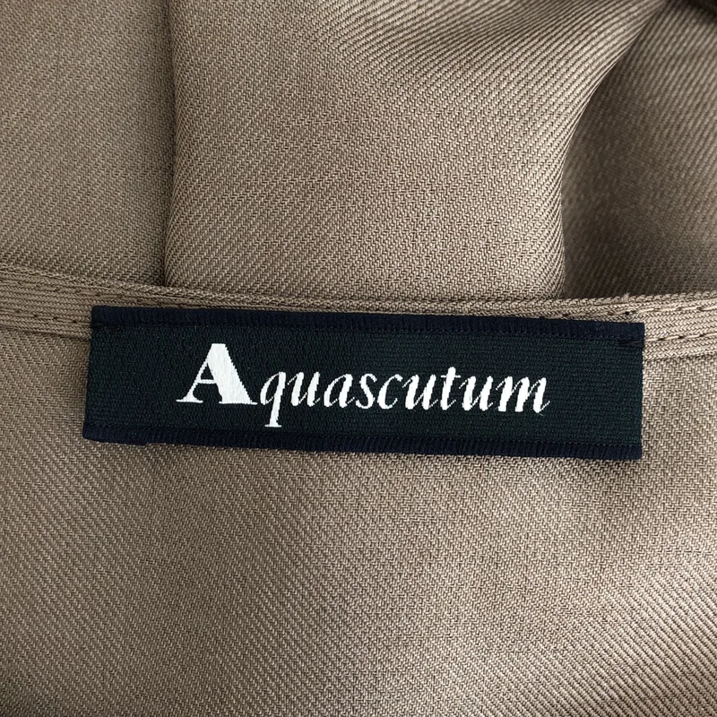 AQUASCUTUM / アクアスキュータム | 2タック ノースリーブワンピース | 8 | レディース