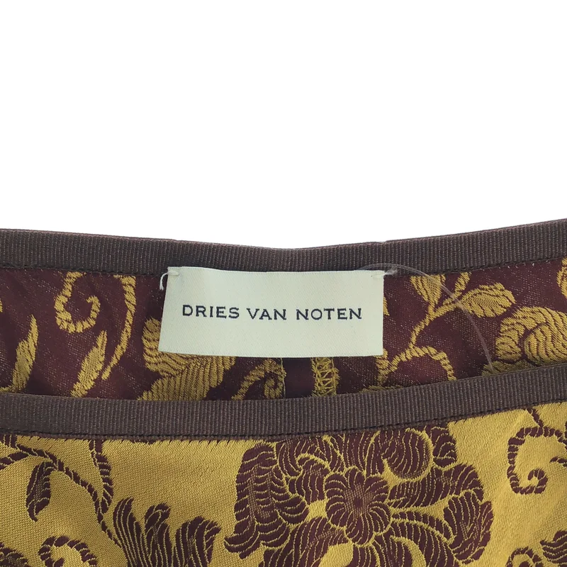 DRIES VAN NOTEN / ドリスヴァンノッテン | 2025SS | レーヨン フラワー ジャガード スカート | 36 | レディース