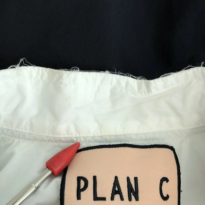Plan C / プランシー | カットオフ レイヤード シャツ ワンピース | 36 | レディース