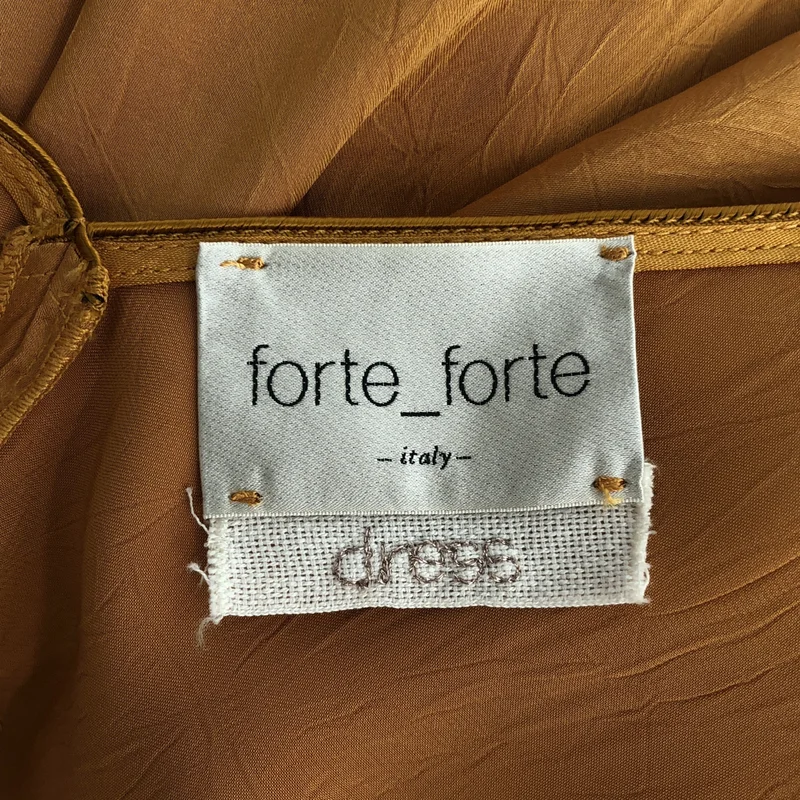 forte_forte / フォルテフォルテ | Vネック ノースリーブサテンワンピース | 0 | レディース