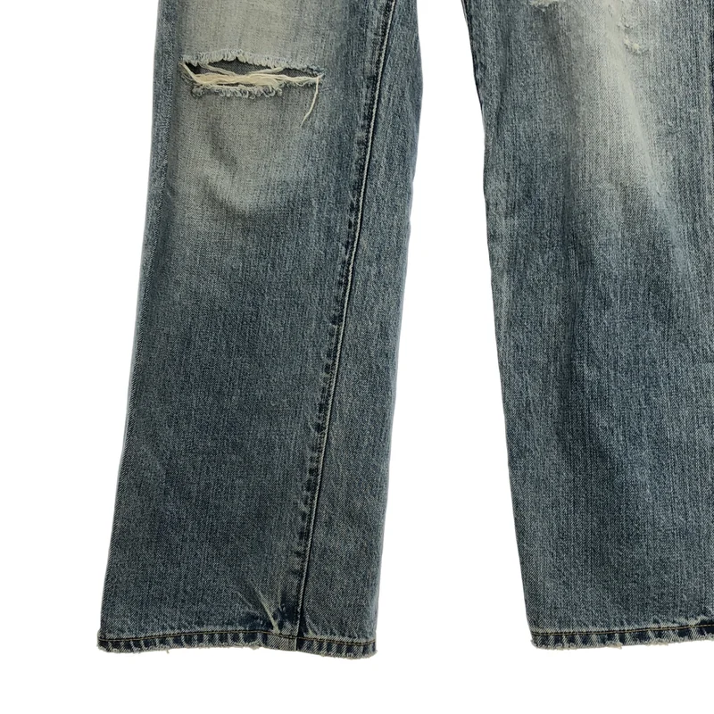 ATTICK BY JOHNBULL / アティックバイジョンブル | ダメージ加工 デニムパンツ | S | レディース