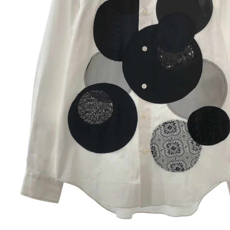 JUNYA WATANABE COMME des GARCONS / ジュンヤワタナベ | 2014AW | ドット パッチワーク シャツ_長袖 JN-B017 | S | レディース