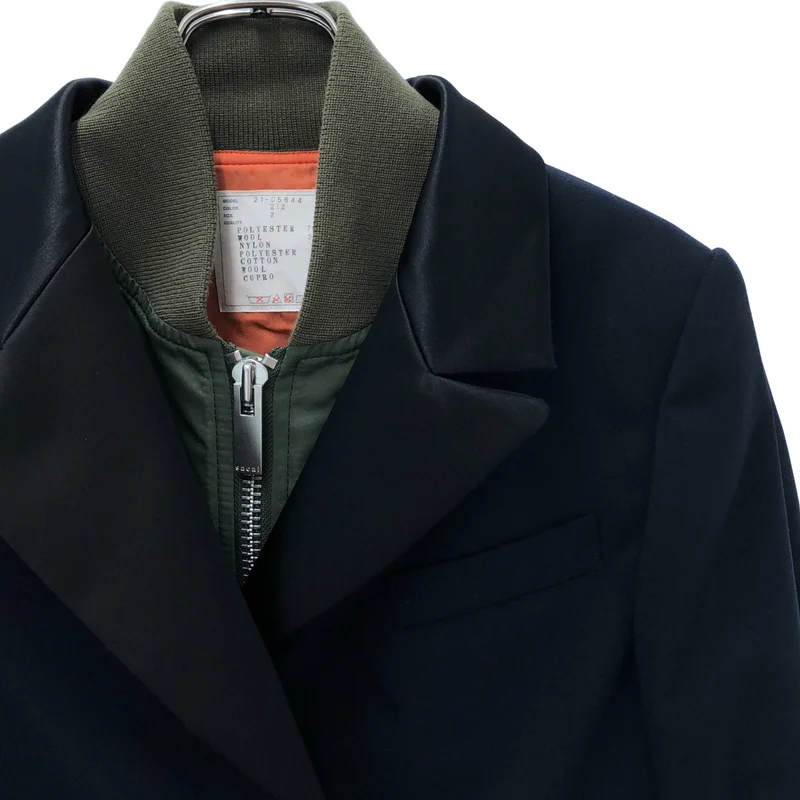 sacai / サカイ | MA-1 ドッキング テーラードジャケット | 2 | レディース