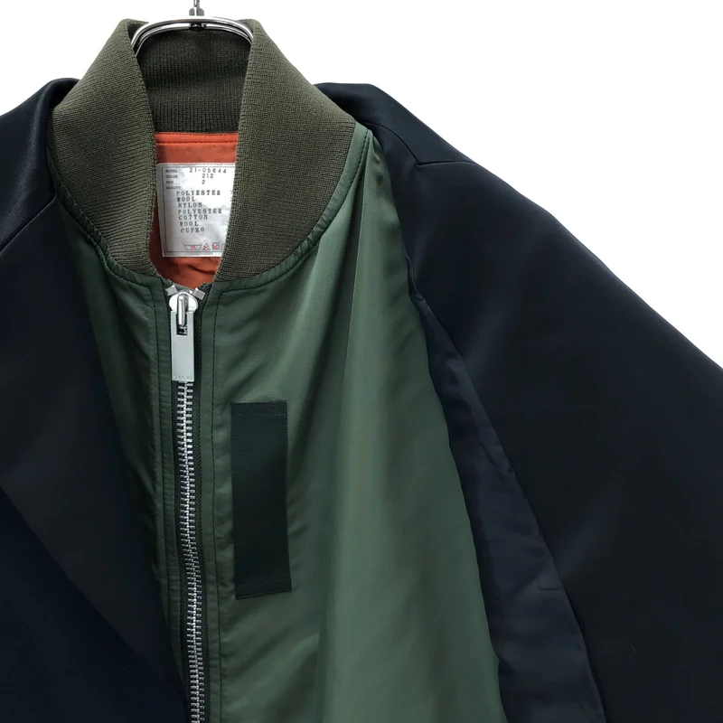 sacai / サカイ | MA-1 ドッキング テーラードジャケット | 2 | レディース