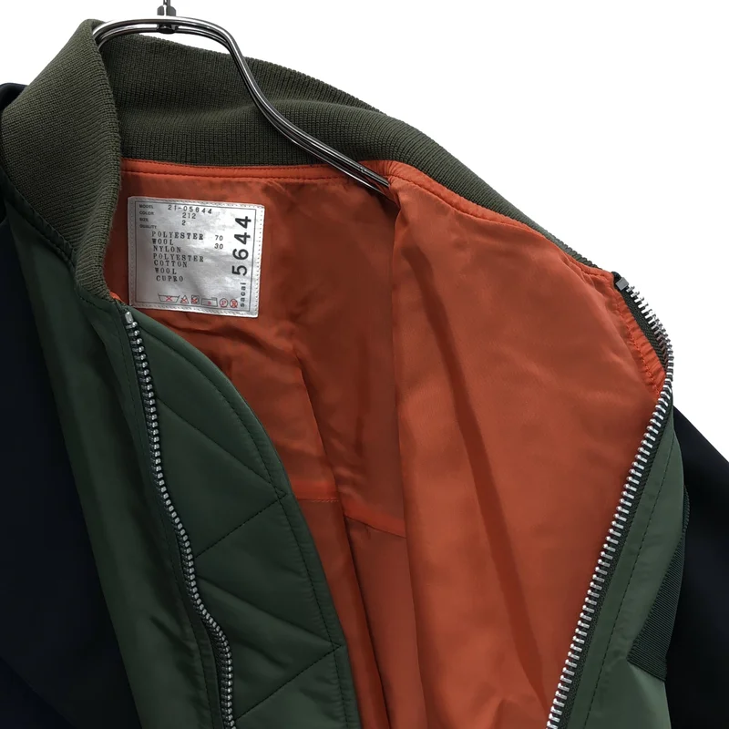 sacai / サカイ | MA-1 ドッキング テーラードジャケット | 2 | レディース
