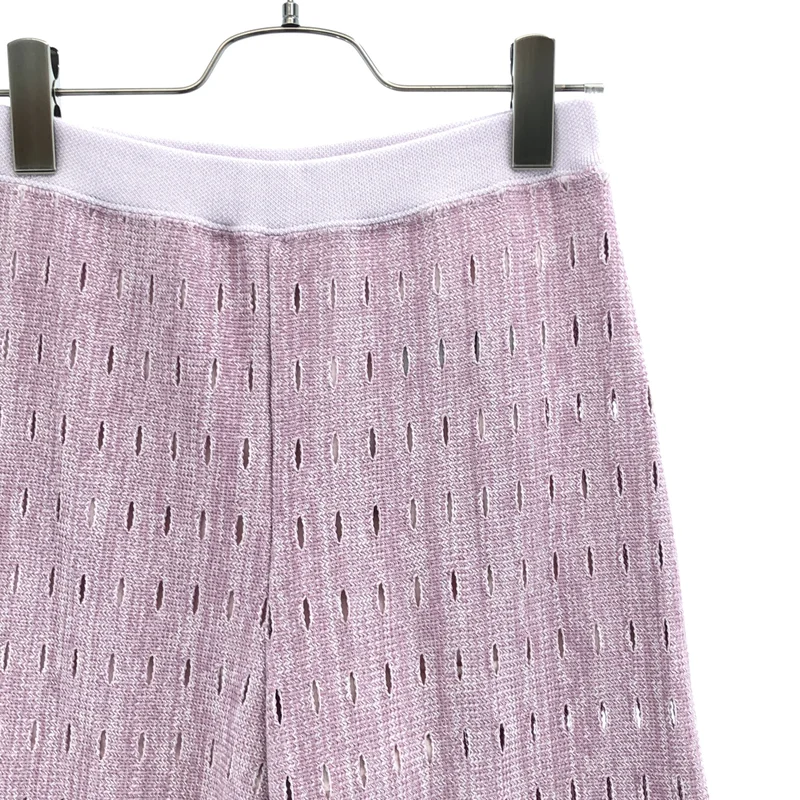 PHEENY / フィーニー | 2025SS | Hole russell wide pants ニット パンツ | 1 | レディース