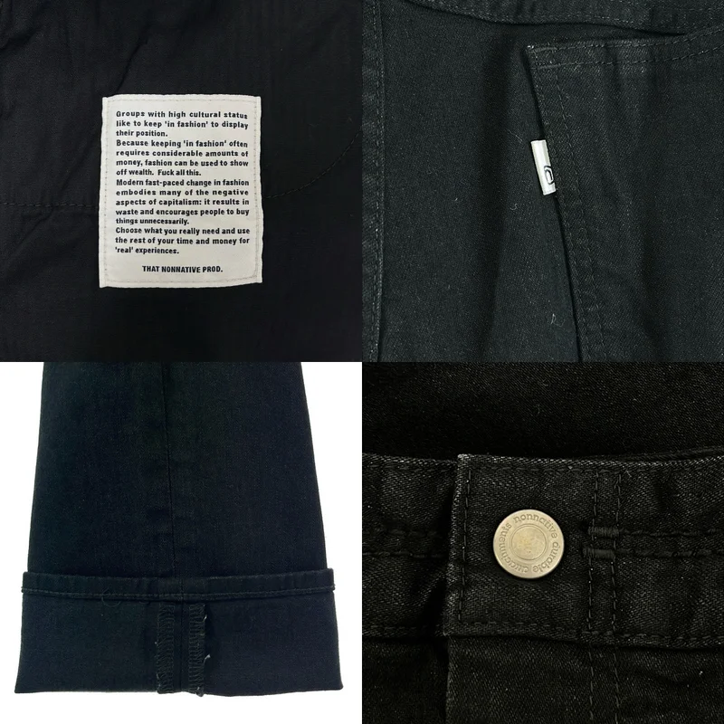 nonnative / ノンネイティブ | × IMA:ZINE / DWELLER 5P T-LEG JEANS 02 10oz DENIM STRETCH / ブラックデニム パンツ | 1 | メンズ