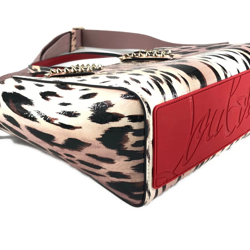 Christian Louboutin / クリスチャンルブタン | Cabata Mini 2way コーティングレザー レオパード ハンドバッグ |
