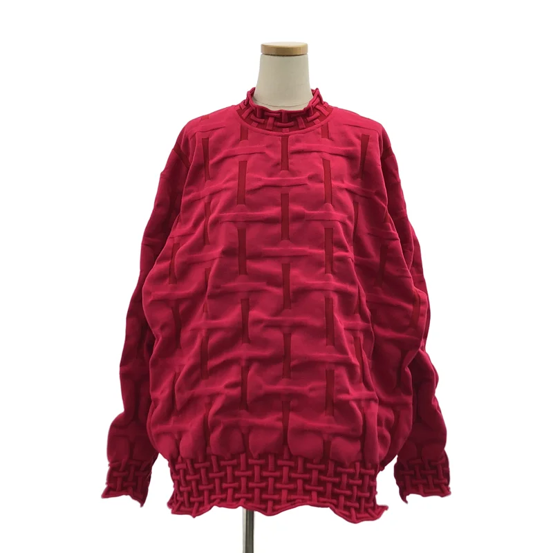 A-POC ABLE ISSEY MIYAKE / エイポックエイブルイッセイミヤケ | 2025AW | TYPE-K 007 立体 ハイネック オーバーサイズ ニット | 3 | レディース