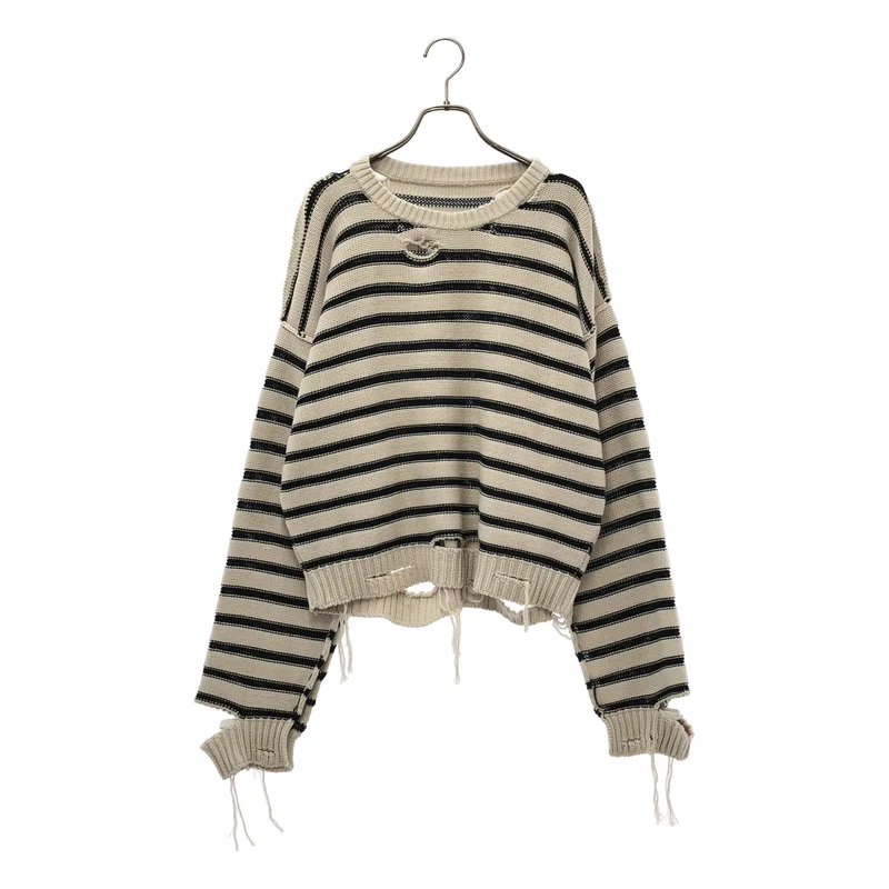 MM6 Maison Margiela / エムエムシックスメゾンマルジェラ | 2023SS | Border sweater ニット_長袖 S52GP0141 | S | レディース