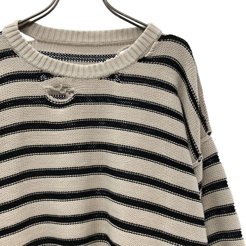 MM6 Maison Margiela / エムエムシックスメゾンマルジェラ | 2023SS | Border sweater ニット_長袖 S52GP0141 | S | レディース