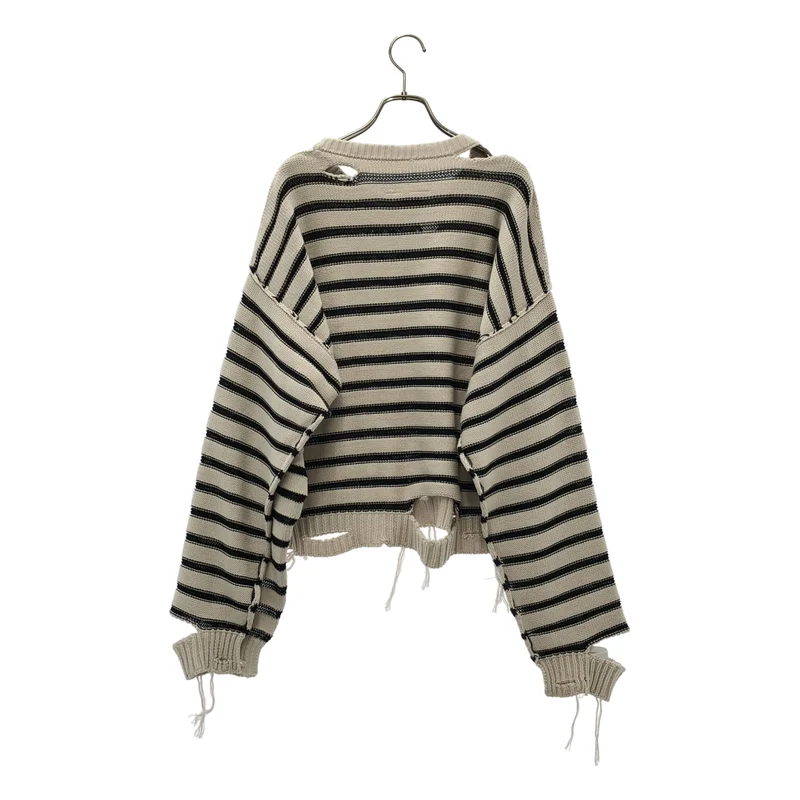 MM6 Maison Margiela / エムエムシックスメゾンマルジェラ | 2023SS | Border sweater ニット_長袖 S52GP0141 | S | レディース