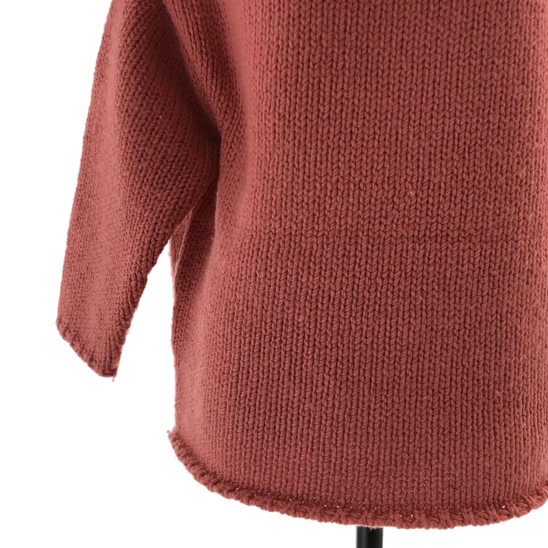 DRIES VAN NOTEN / ドリスヴァンノッテン | ウール ワイドタートルネック ケーブルニット | M | レディース