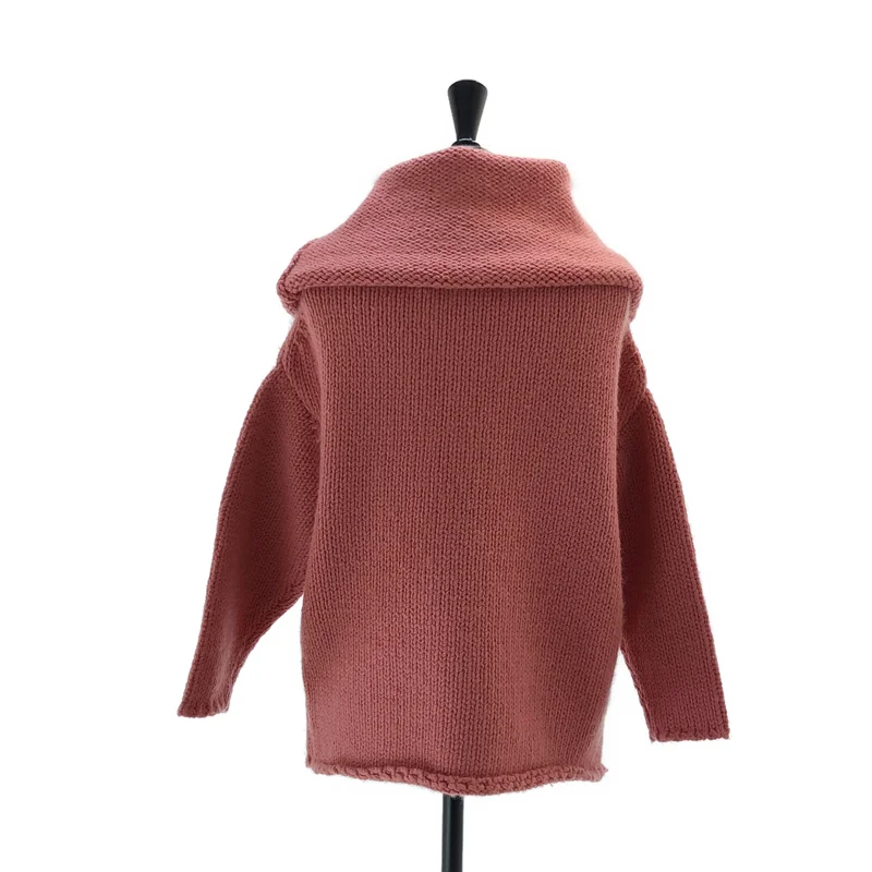 DRIES VAN NOTEN / ドリスヴァンノッテン | ウール ワイドタートルネック ケーブルニット | M | レディース