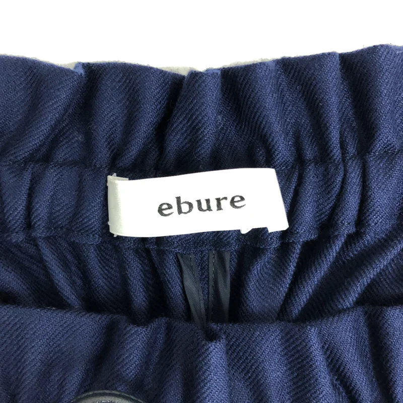 ebure / エブール | クリアウール サキソニー ワイドパンツ | 38 | レディース