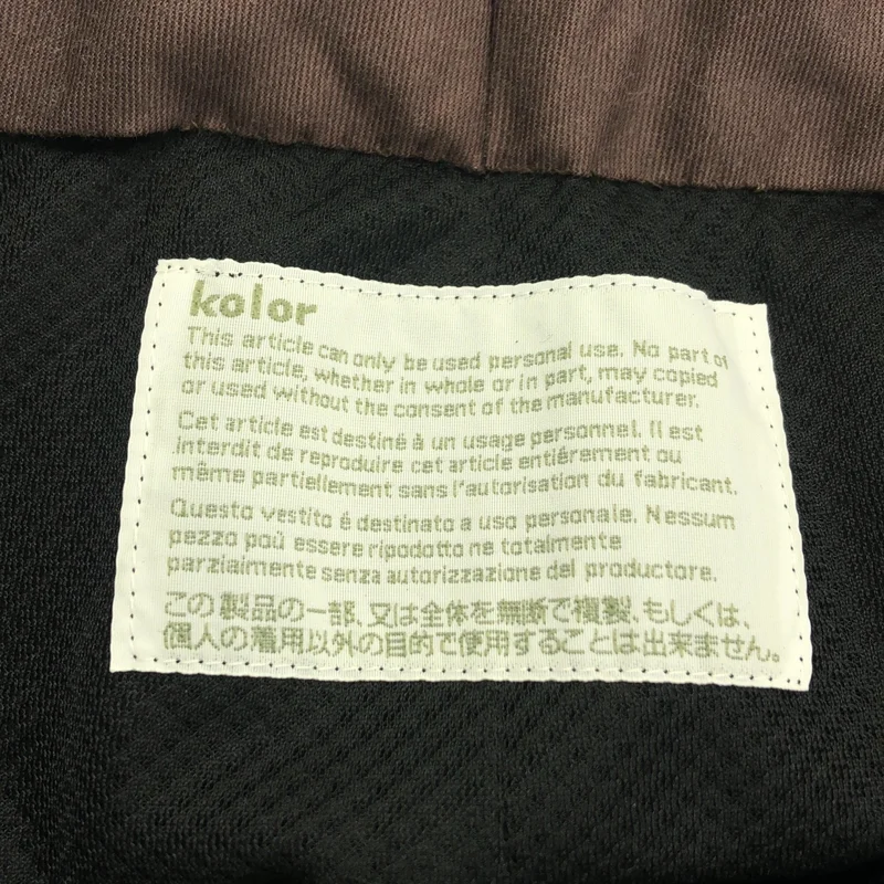 kolor / カラー | ウーリータフタ メッシュレイヤード タックパンツ | 1 | メンズ