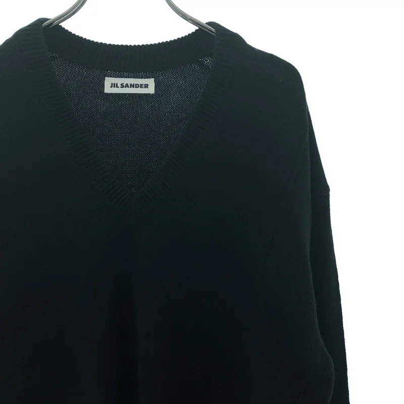 JIL SANDER / ジルサンダー | 2025AW | ウール カシミヤ Vネックニット | 34 | レディース