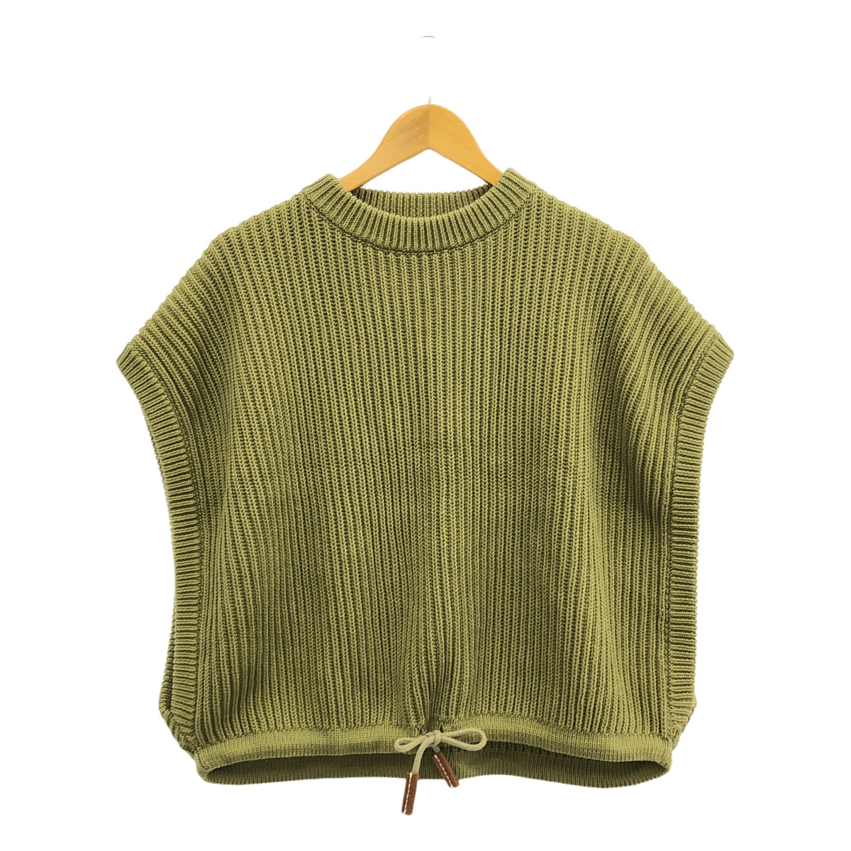 cristaseya カーキ モヘア ベスト S 中古・古着通販】Cristaseya (クリスタセヤ) ニットベスト グリーン