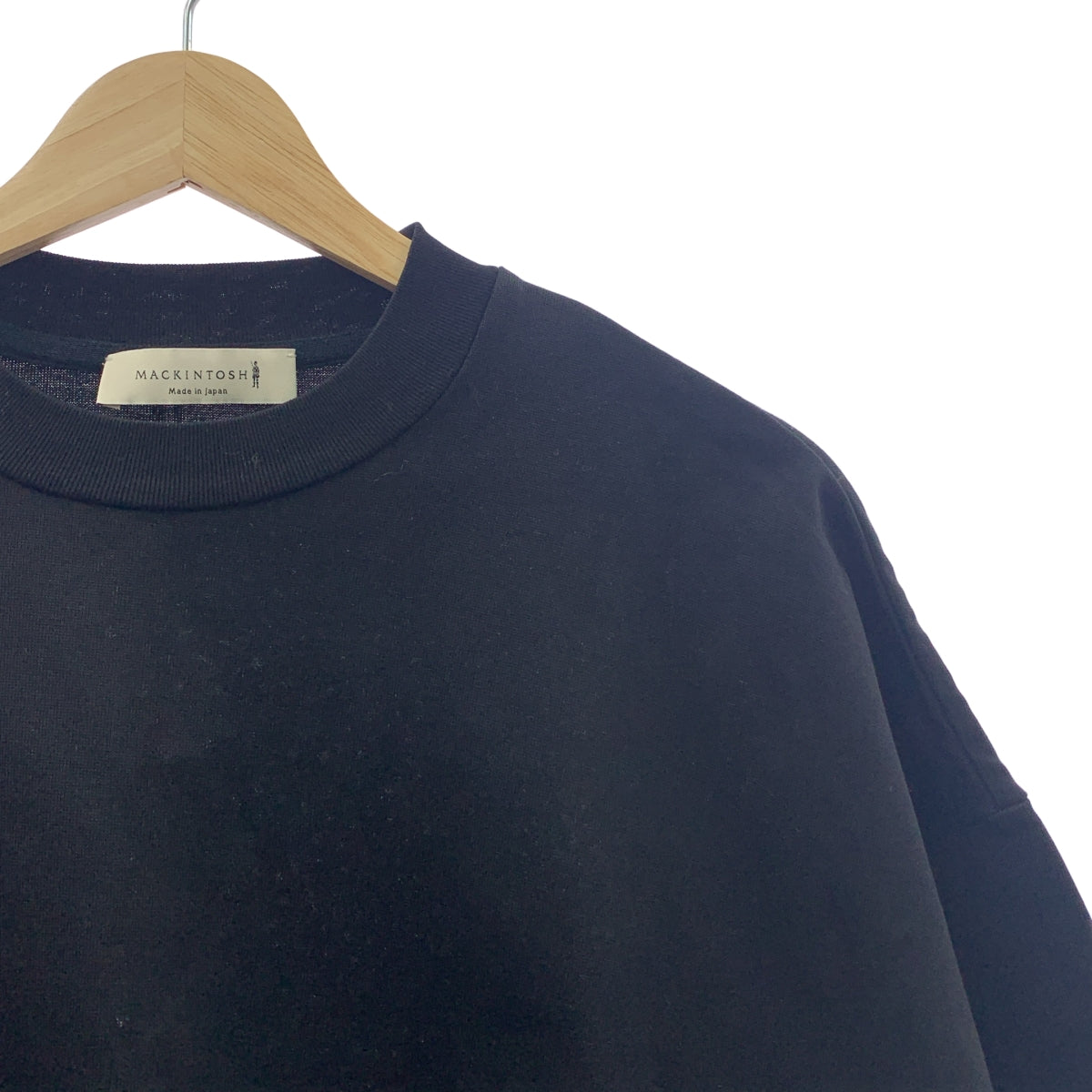 新品 MACKINTOSH オーバーサイズ ボックス ムジカットソー　ホワイト トロッター オーバーサイズTシャツ 針抜きジャージー(トップス