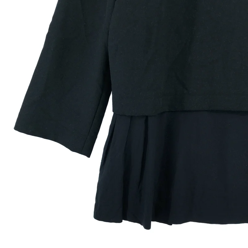 MARNI / マルニ | シルク混 裾切り替え 七分袖 ブラウス | 38 | レディース