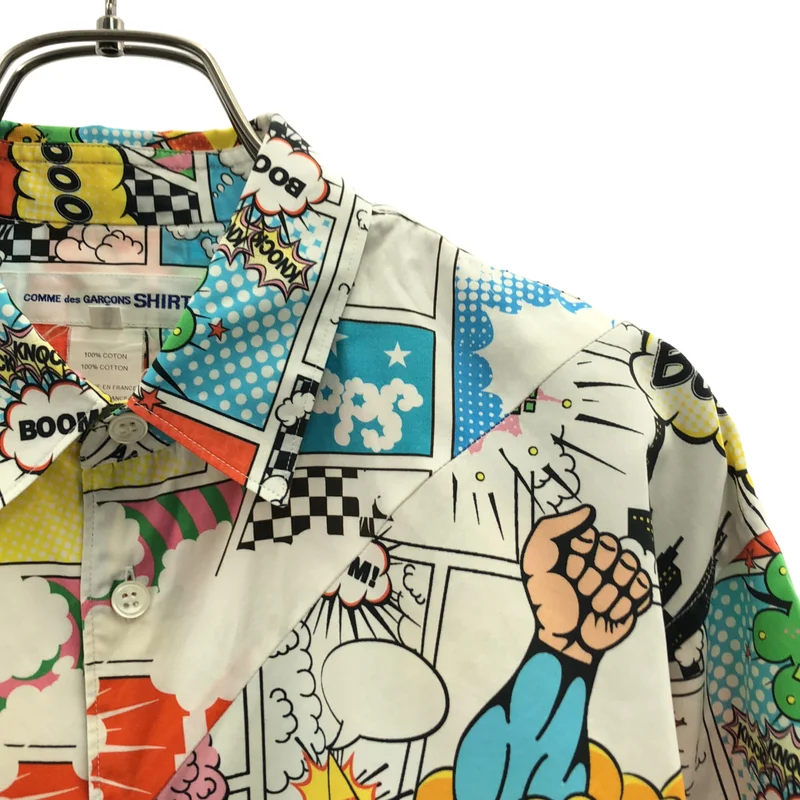 COMME des GARCONS SHIRT / コムデギャルソンシャツ | 総柄 アメコミ シャツ | S | メンズ