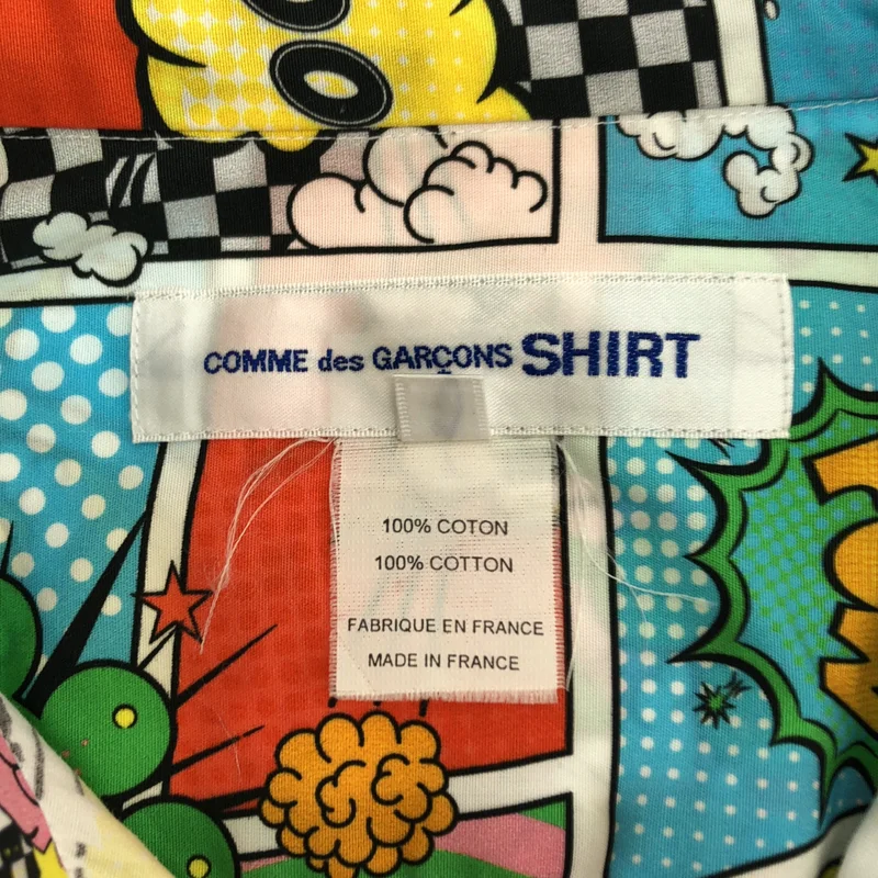 COMME des GARCONS SHIRT / コムデギャルソンシャツ | 総柄 アメコミ シャツ | S | メンズ