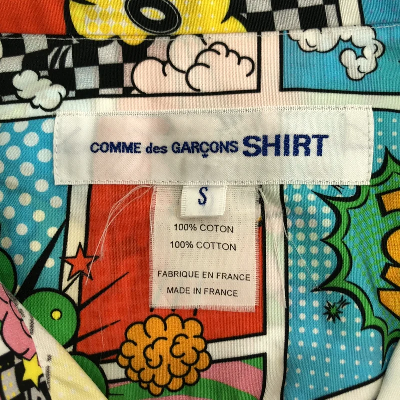 COMME des GARCONS SHIRT / コムデギャルソンシャツ | 総柄 アメコミ シャツ | S | メンズ