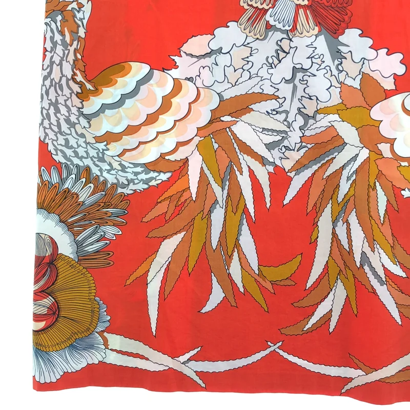 HERMES / エルメス | Mythiques phoenix 総柄 ノースリーブワンピース | 34 | レディース