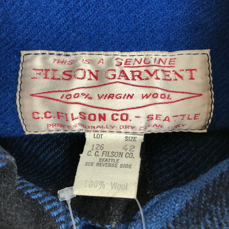 FILSON / フィルソン | ヴィンテージ / ひし形タグ チェック ダブルマッキーノ ウールジャケット | 42 | メンズ