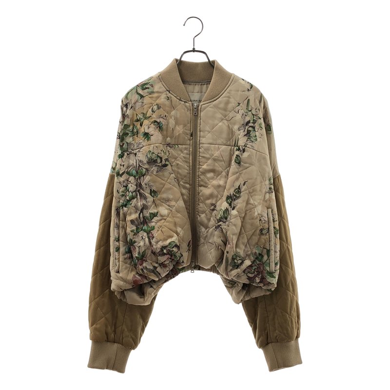 DRIES VAN NOTEN / ドリスヴァンノッテン | 2023AW | フローラルサテン・キルティングボンバージャケット | S | レディース