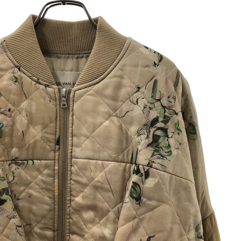 DRIES VAN NOTEN / ドリスヴァンノッテン | 2023AW | フローラルサテン・キルティングボンバージャケット | S | レディース