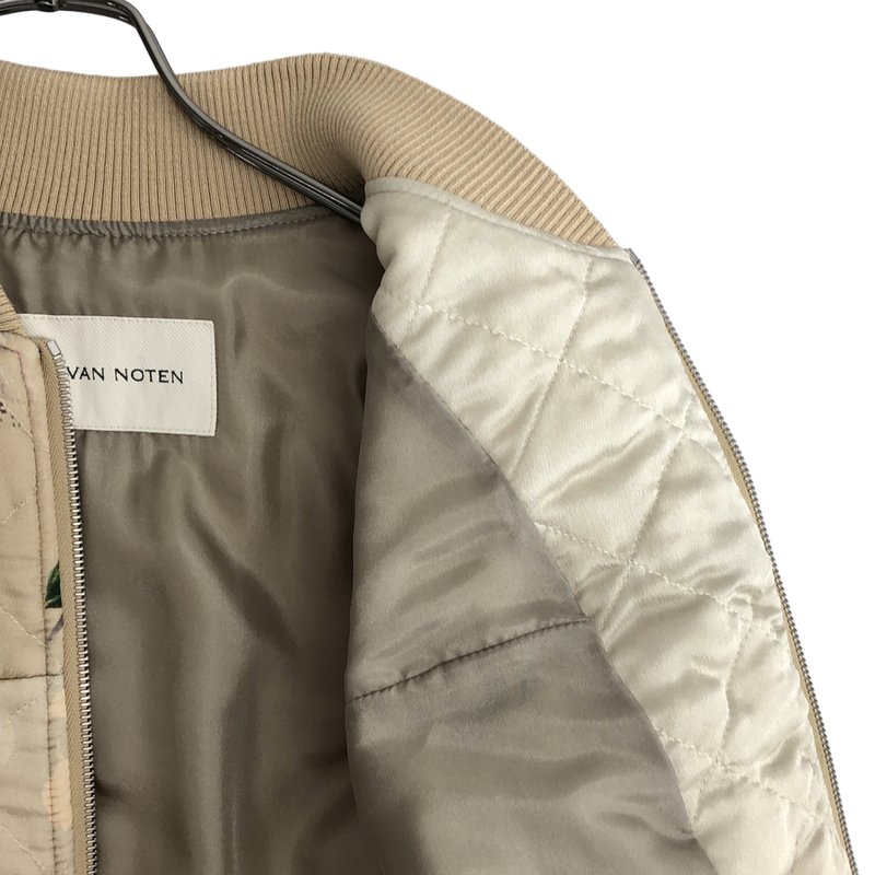 DRIES VAN NOTEN / ドリスヴァンノッテン | 2023AW | フローラルサテン・キルティングボンバージャケット | S | レディース