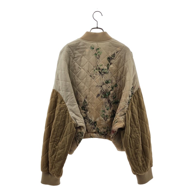 DRIES VAN NOTEN / ドリスヴァンノッテン | 2023AW | フローラルサテン・キルティングボンバージャケット | S | レディース