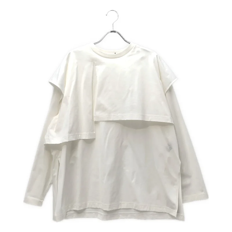 LOHEN / ローヘン | 2025AW | LAYERED SLIT-T-SHIRT ロングスリーブカットソー | F | レディース