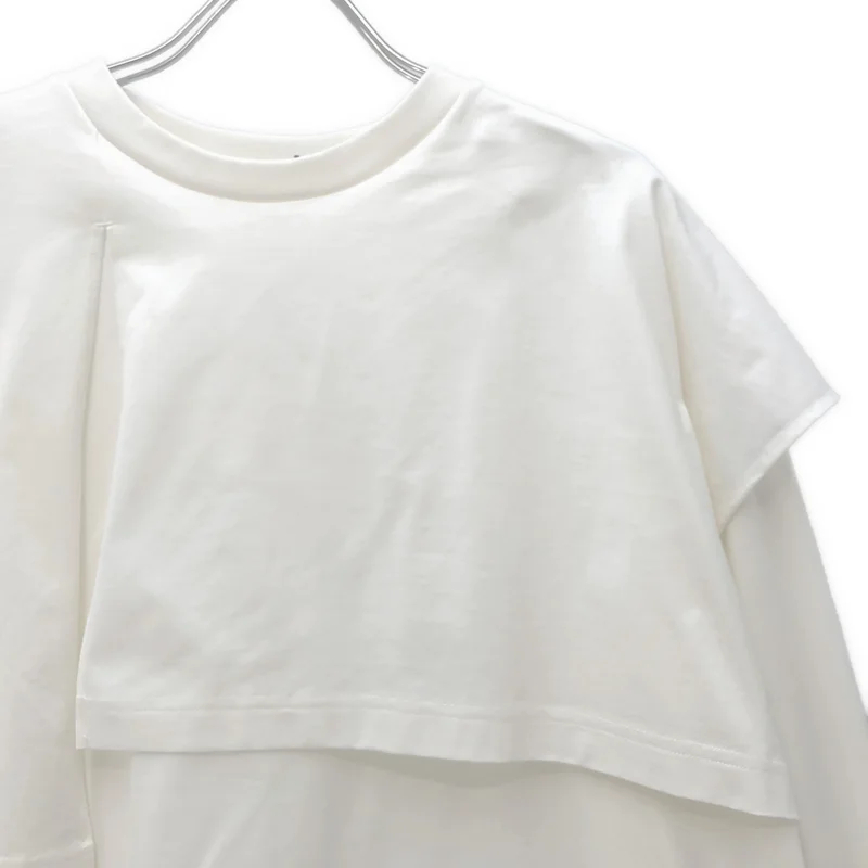 LOHEN / ローヘン | 2025AW | LAYERED SLIT-T-SHIRT ロングスリーブカットソー | F | レディース