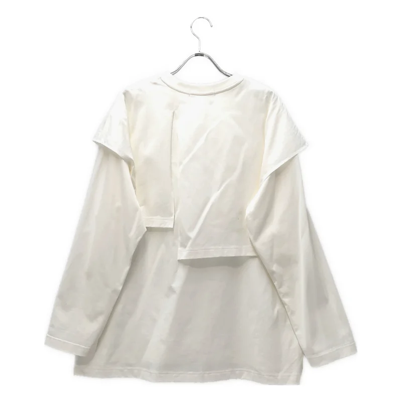 LOHEN / ローヘン | 2025AW | LAYERED SLIT-T-SHIRT ロングスリーブカットソー | F | レディース