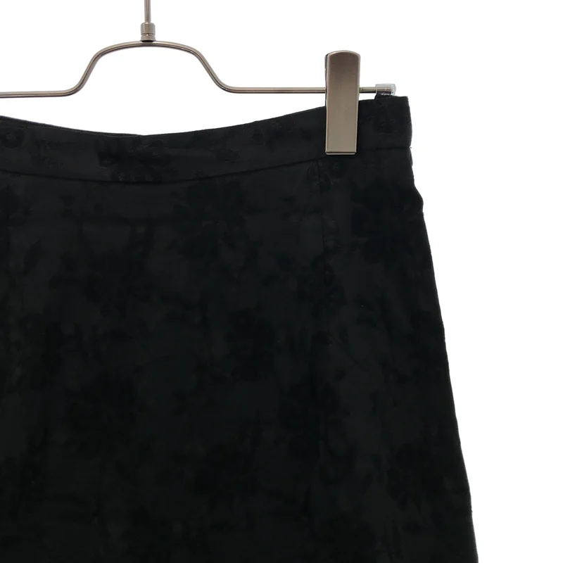 tricot COMME des GARCONS / トリココムデギャルソン | 2002SS | フラワージャガード 裾ジップ フレアスカート | M | レディース