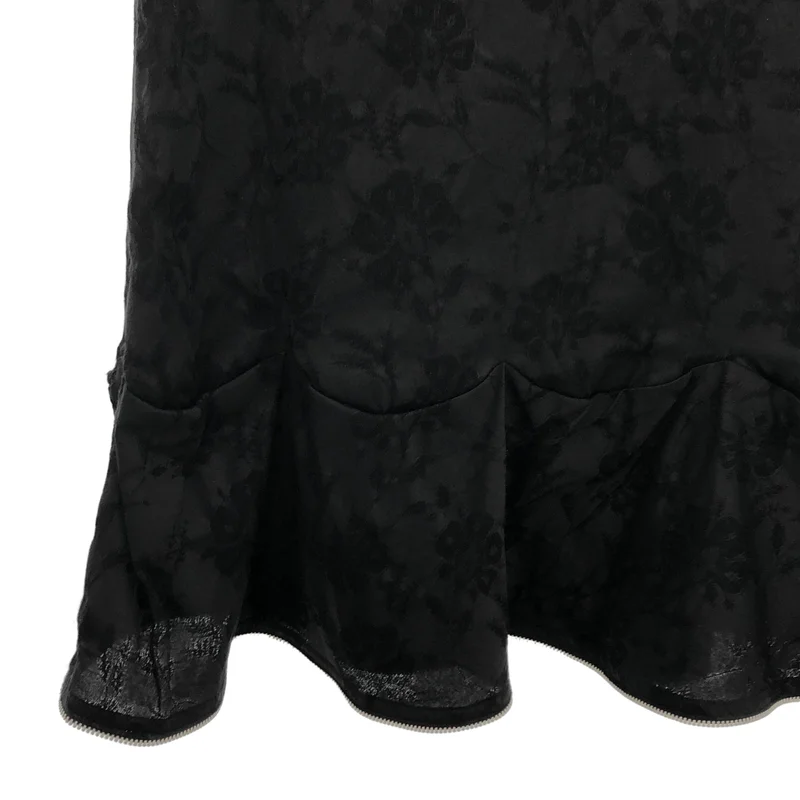 tricot COMME des GARCONS / トリココムデギャルソン | 2002SS | フラワージャガード 裾ジップ フレアスカート | M | レディース